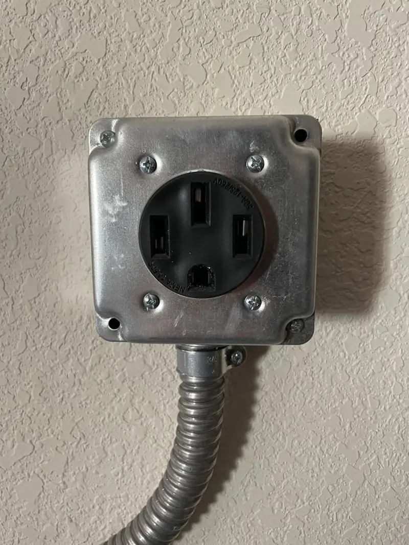 NEMA 14-50 outlet installed for Electrical Panel Upgrade in Geneva